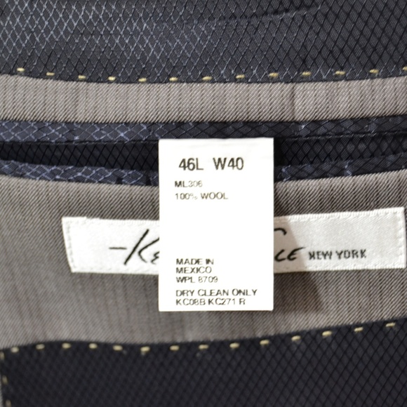 Kenneth Coles 46L Sport Coat Blazer Suit Jacket Gr - Picture 8 of 8